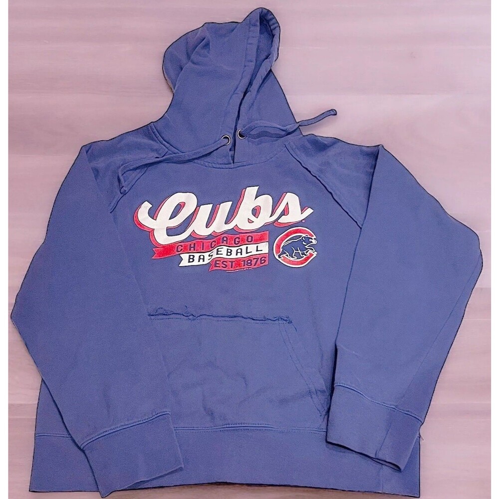 Women’s Chicago Cubs Campus Lifestyle Genuine Merchandise Hoodie Sweatshirt Sm
